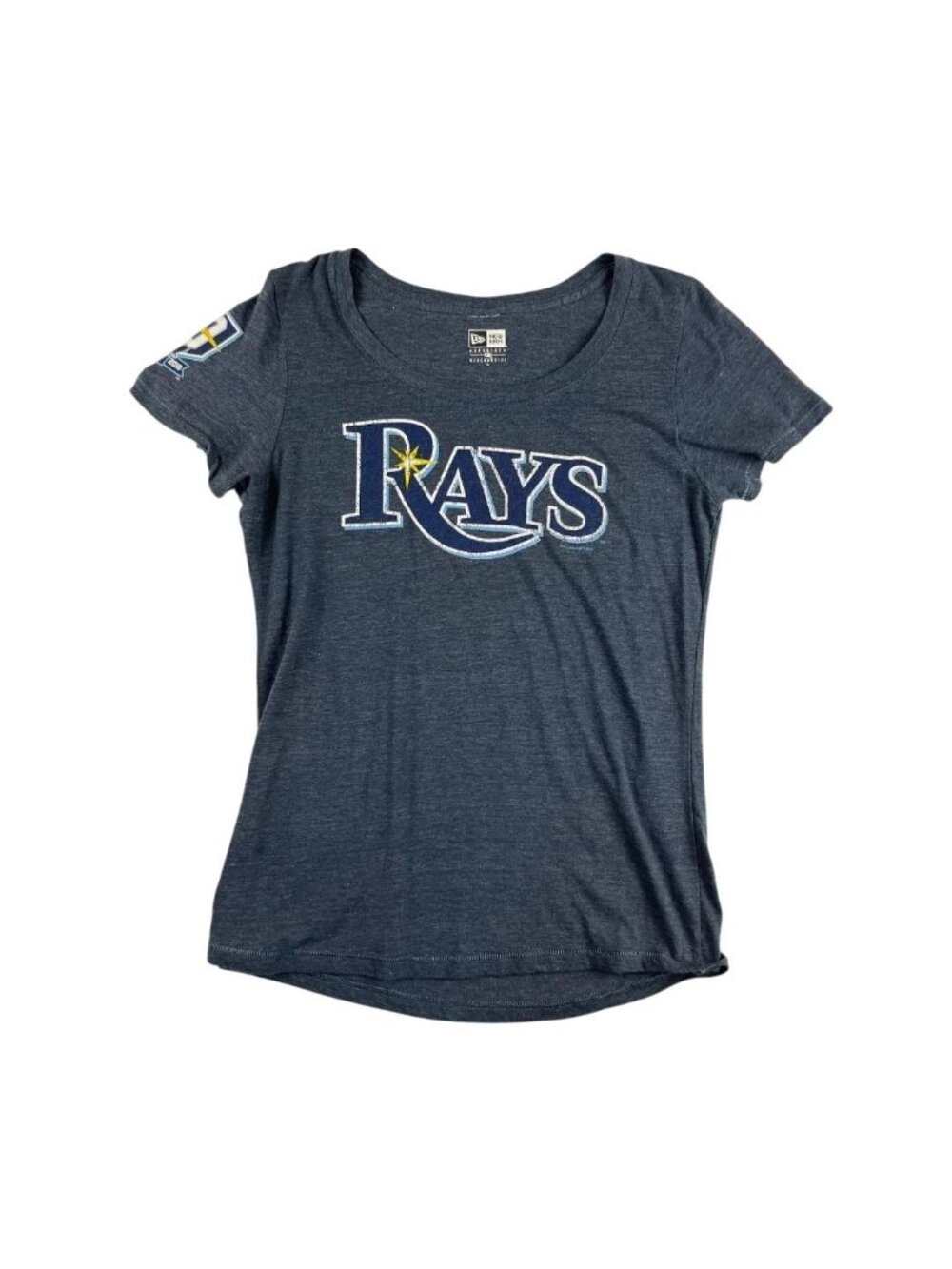 Tampa Bay Rays New Era Women's 20th Anniversary LG T-Shirt 1998-2018 Devil Rays